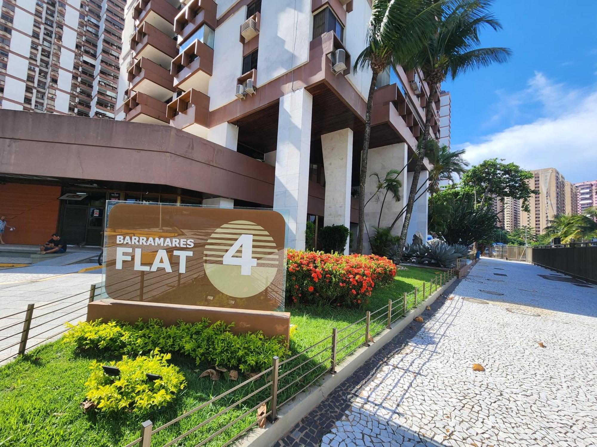 Apartamento Barramares Flat - Condominio Em Frente A Praia Da Barra Da Tijuca Рио-де-Жанейро Экстерьер фото